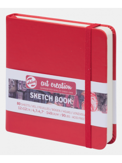 Royal Talens Art Creation sketch deník, červený, 12x12 cm