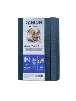 Canson Art Book Mixed Media skicák, pevná vazba 14x21,6 cm, 300 g/m2, 56 listů