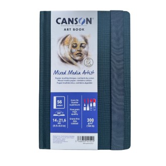 Canson Art Book Mixed Media skicák, pevná vazba 14x21,6 cm, 300 g/m2, 56 listů