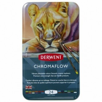 Derwent Chromaflow, sada profi pastelek, 24 ks