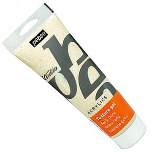 Pébéo studio pískový gel žlutý pro akrylové barvy 250 ml