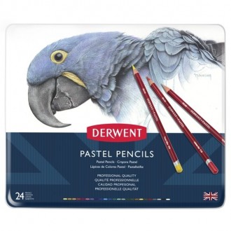 Derwent Pastel pencils - sada uměleckých pastelek, 24 kusů