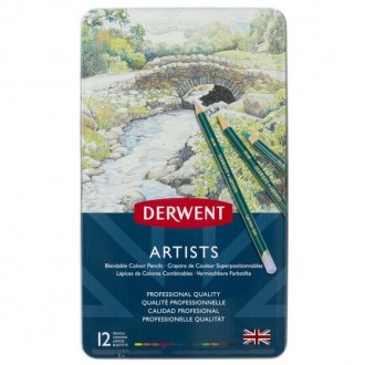 Derwent Artists - sada uměleckých pastelek, 12 ks