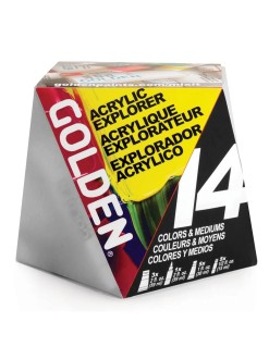 Sada akrylových barev Golden Explorer Set - 14 kusů