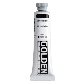 Akrylová barva Golden Heavy Body 59 ml, Carbon Black (1040)