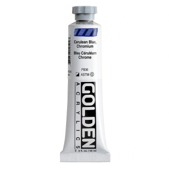 Akrylová barva Golden Heavy Body 59 ml, Cerulean Blue, Chromium (1050)