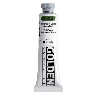 Akrylová barva Golden Heavy Body 59 ml, Chromium Oxide Green Dark (1061)