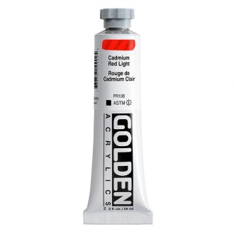 Akrylová barva Golden Heavy Body 59 ml, Cadmium Red Light (1090)