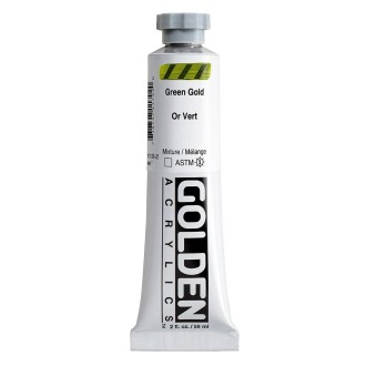Akrylová barva Golden Heavy Body 59 ml, Green Gold (1170)