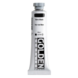Akrylová barva Golden Heavy Body 59 ml, Mars Black (1200)