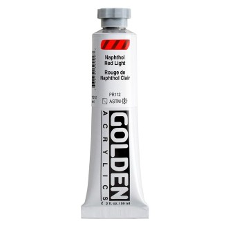 Akrylová barva Golden Heavy Body 59 ml, Naphthol Red Light (1210)
