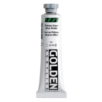 Akrylová barva Golden Heavy Body 59 ml, Phthalo Green (Blue Shade) (1270)