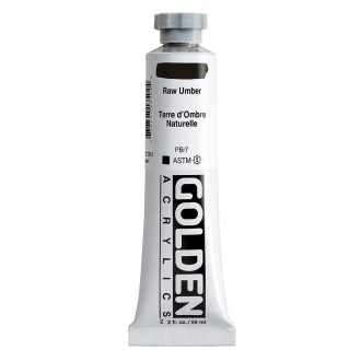 Akrylová barva Golden Heavy Body 59 ml, Raw Umber (1350)