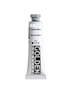 Akrylová barva Golden Heavy Body 59 ml, Titanium White (1380)