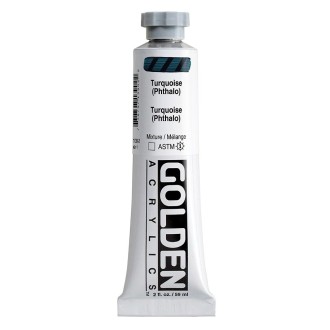 Akrylová barva Golden Heavy Body 59 ml, Turquoise (Phthalo) (1390)
