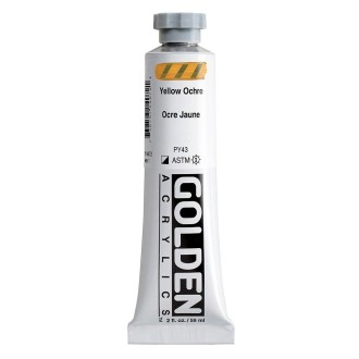 Akrylová barva Golden Heavy Body 59 ml, Yellow Ochre (1407)