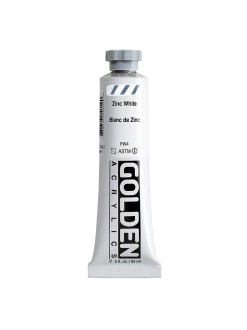 Akrylová barva Golden Heavy Body 59 ml, Zinc White (1415)
