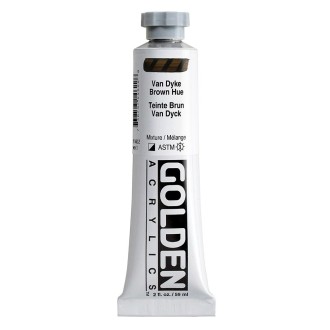 Akrylová barva Golden Heavy Body 59 ml, Van Dyke Brown Hue (1462)