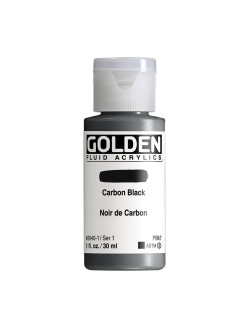 Akrylová barva Golden Fluid 30 ml, Carbon Black (2040)