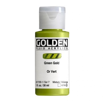 Akrylová barva Golden Fluid 30 ml, Green Gold (2170)