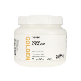 Golden Gesso, akrylový šeps - jasně bílý, 946 ml