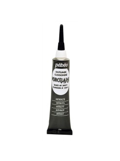 Kontura Pébéo Porcelaine 150 20 ml, 06 Anthracite black