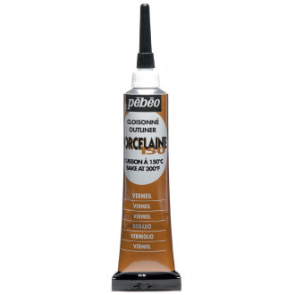 Kontura Pébéo Porcelaine 150 20 ml, 08 Vermeil