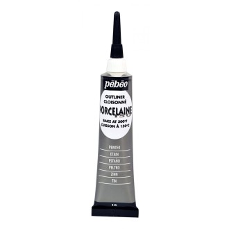 Kontura Pébéo Porcelaine 150 20 ml, 10 Pewter