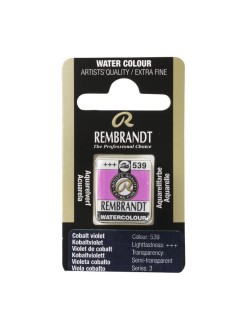 Mistrovská akvarelová barva Rembrandt, půlpánvička, 539 - Cobalt Violet