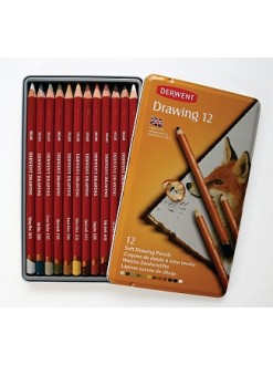 Derwent Drawing - sada uměleckých pastelek 12 ks