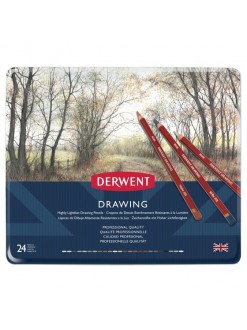 Derwent Drawing - sada uměleckých pastelek 24 ks