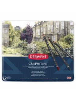 Derwent Graphitint - sada barevných grafitových tužek 24 ks