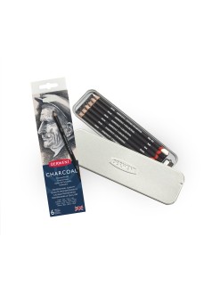 Sada 6ks uhlů v plechovém pouzdře Derwent