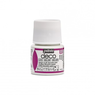 PÉBÉO DÉCO Akrylová barva 45 ml Lesk tekutá, 001 - white