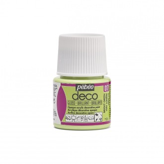 PÉBÉO DÉCO Akrylová barva 45 ml Lesk tekutá, 17 - světle zelená