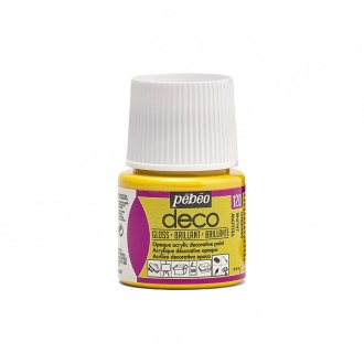 PÉBÉO DÉCO Akrylová barva 45 ml Lesk tekutá, 120 - žlutá