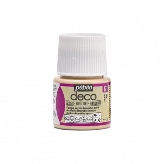PÉBÉO DÉCO Akrylová barva 45 ml Lesk tekutá, 121 - nude