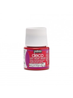 PÉBÉO DÉCO Akrylová barva 45 ml Lesk tekutá, 124 - red bright