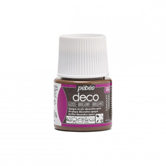 PÉBÉO DÉCO Akrylová barva 45 ml Lesk tekutá, 144 - chocolate