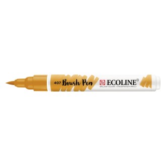 Fix akvarelový Ecoline štětečkový hrot, 407 Deep Ochre