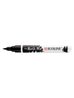 Fix akvarelový Ecoline štětečkový hrot, 700 black