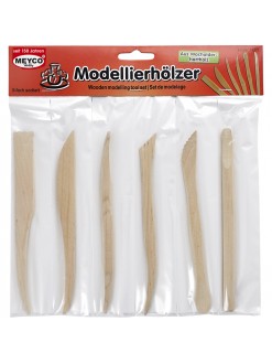 Sada modelovacích  dřevěných špachtlí - 6ks