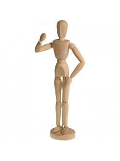 Dřevěný manekýn 30 cm