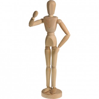 Dřevěný manekýn 30 cm