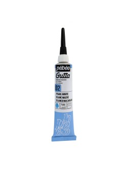 Kontura na hedvábí Pébéo Gutta 20 ml, 02 - Bílá