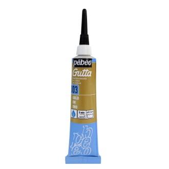 Kontura na hedvábí Pébéo Gutta 20 ml, 03 - zlatá