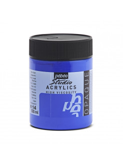 Akrylová barva Pébéo Studio Acrylics 500 ml, 14 - kobaltově modrá