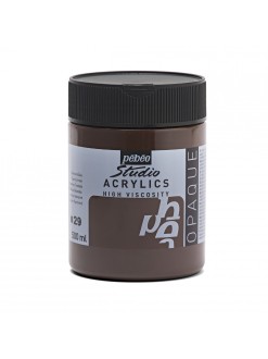Akrylová barva Pébéo Studio Acrylics 500 ml, 29 - umbra pálená