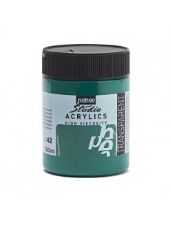 Akrylová barva Pébéo Studio Acrylics 500 ml, 42 - smaragdově zelená