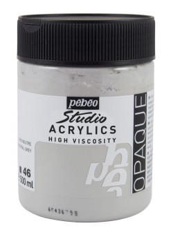 Akrylová barva Pébéo Studio Acrylics 500 ml, 46 - Neutral grey